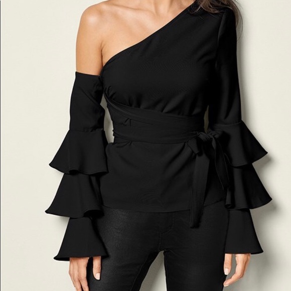 venus ruffle off the shoulder top